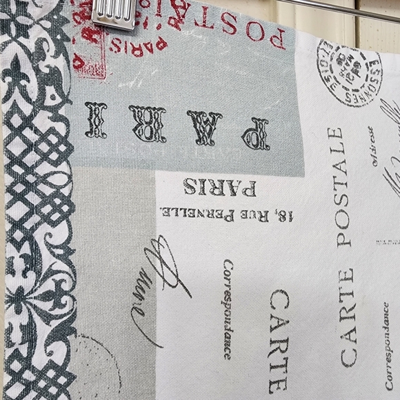 UNAVAILABLE Paris Postcard Fleur-de-lis Kitchen Towel - Picture 4 of 8